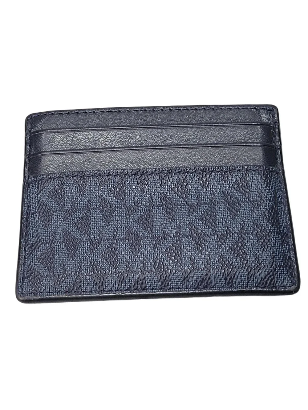 MICHAEL KORS MENS COPPER CARD CASE WALLET MK ADMIRAL PALE BLUE